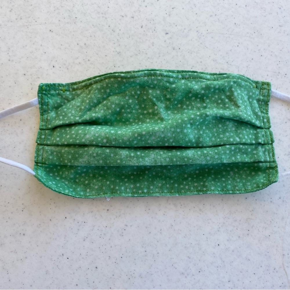 Green Patterned Face Mask